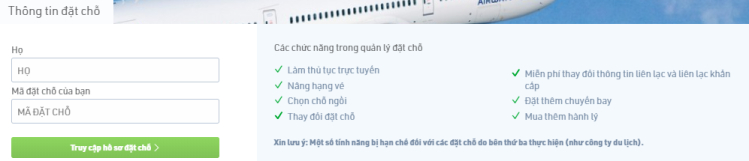 check vé máy bay Bamboo Airways đã đặt