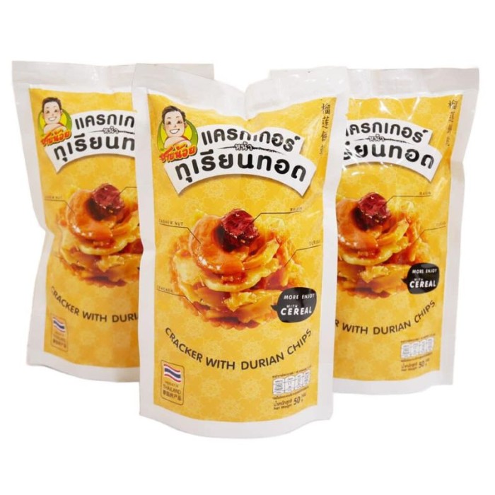 Bánh chips sầu riêng đặc sản Thái Lan làm quà