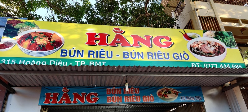 Bún riêu Hằng.