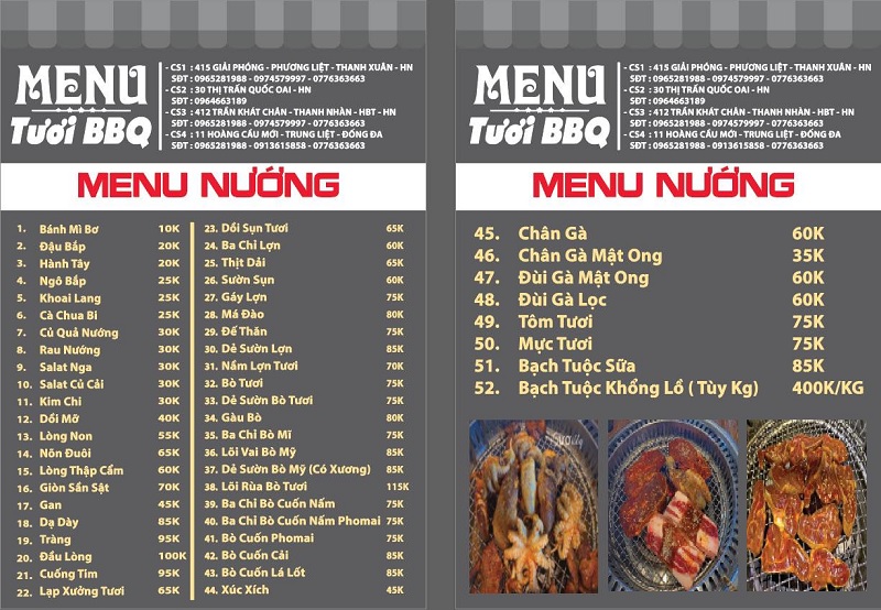 Lẩu nướng Tươi BBQ - Một trong các địa chỉ quá nướng ngon rẻ Hà Nội được nhiều thực khách đánh giá cao.