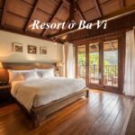 Resort Ba Vì 5 sao có bể bơi dành cho gia đình và 2 người.