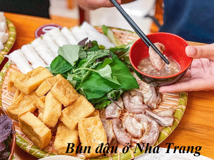 Quán bún đậu mắm tôm Nha Trang ngon, ăn bún đậu ở Nha Trang.