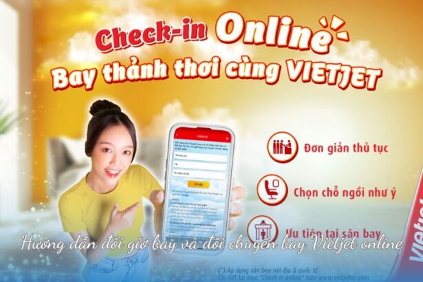 Hướng dẫn đổi giờ bay và đổi chuyến bay Vietjet online