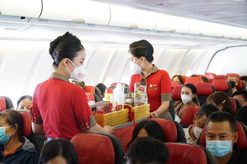 Đặc điểm dịch vụ đồ ăn trên máy bay Vietjet