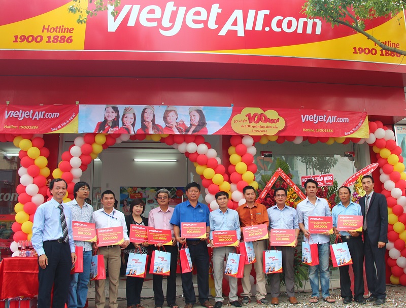 Phòng vé Vietjet Air tại các thành phố lớn