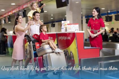 Quy định hành lý ký gửi Vietjet Air về kích thước giá mua thêm